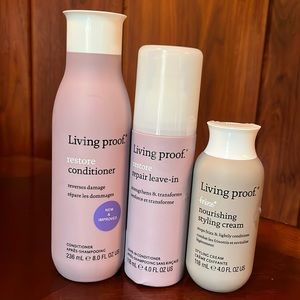 Brand New Living Proof Restore Conditioner Restore Repair Leave In Styling Cream
